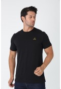 Zekora Erkek T-Shirt - Siyah, Sarı Logo ve Yazı